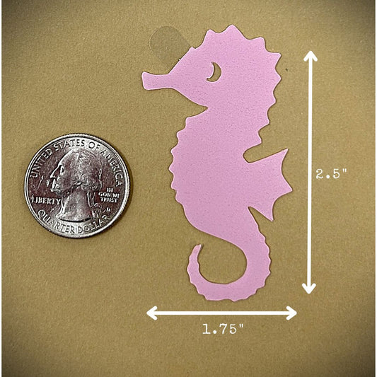 Tanning Sticker Seahorse Cutout
