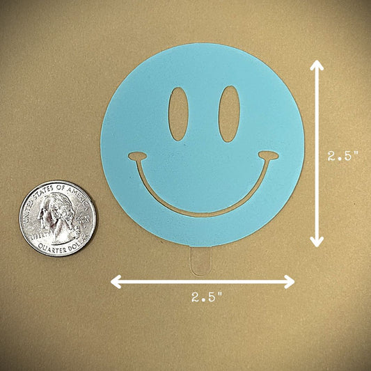 Tanning Sticker Smiley Face Cutout