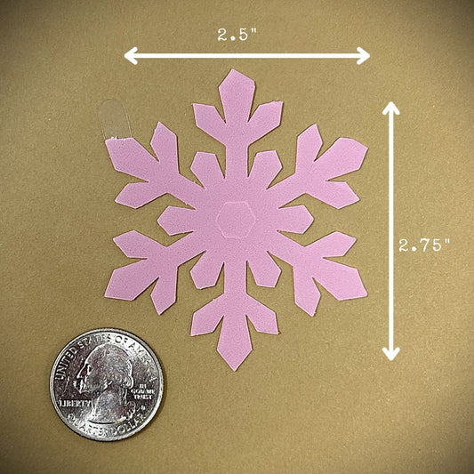 Tanning Sticker Snowflake Cutout