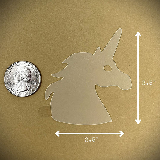 Tanning Sticker Unicorn Cutout