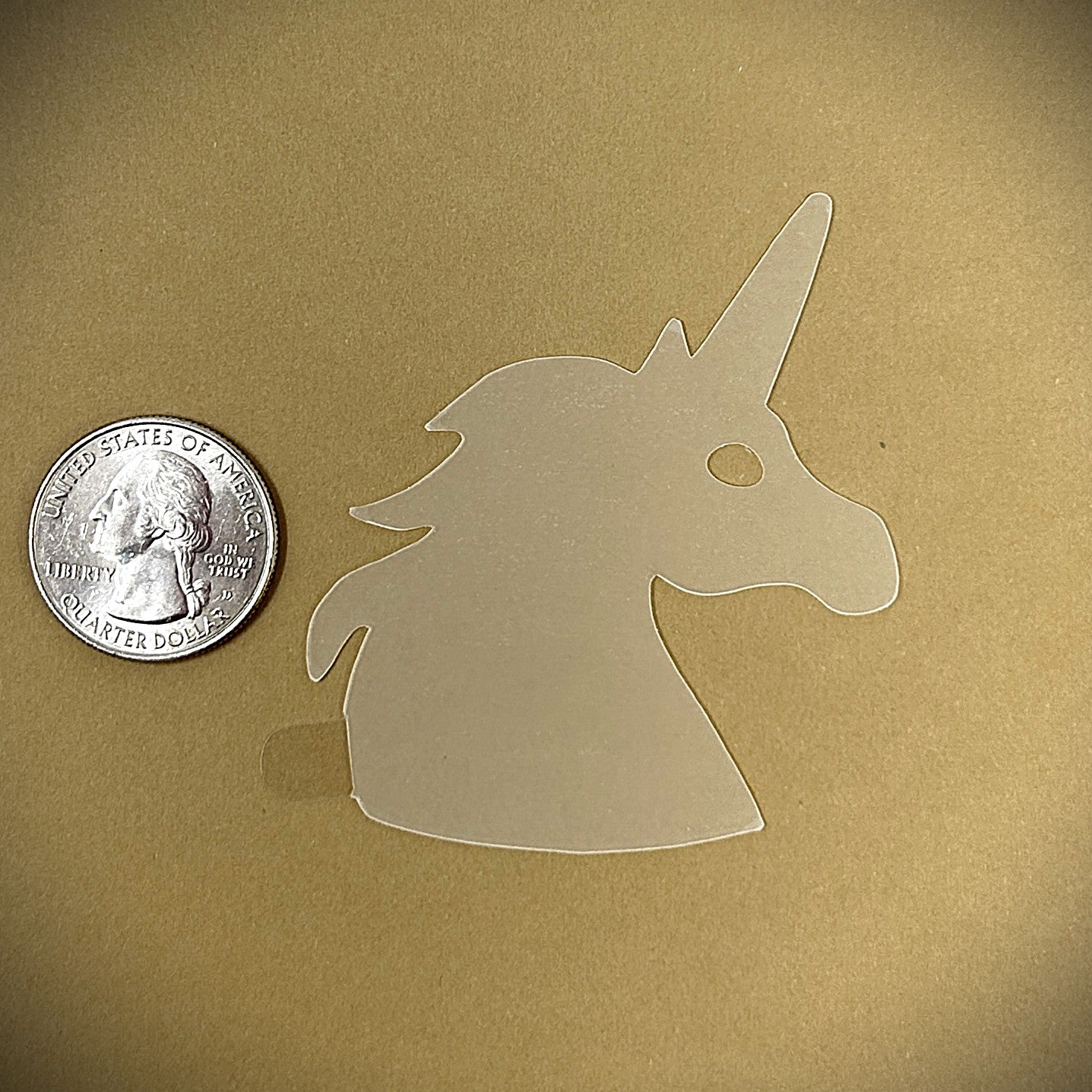 Tanning Sticker Unicorn Cutout