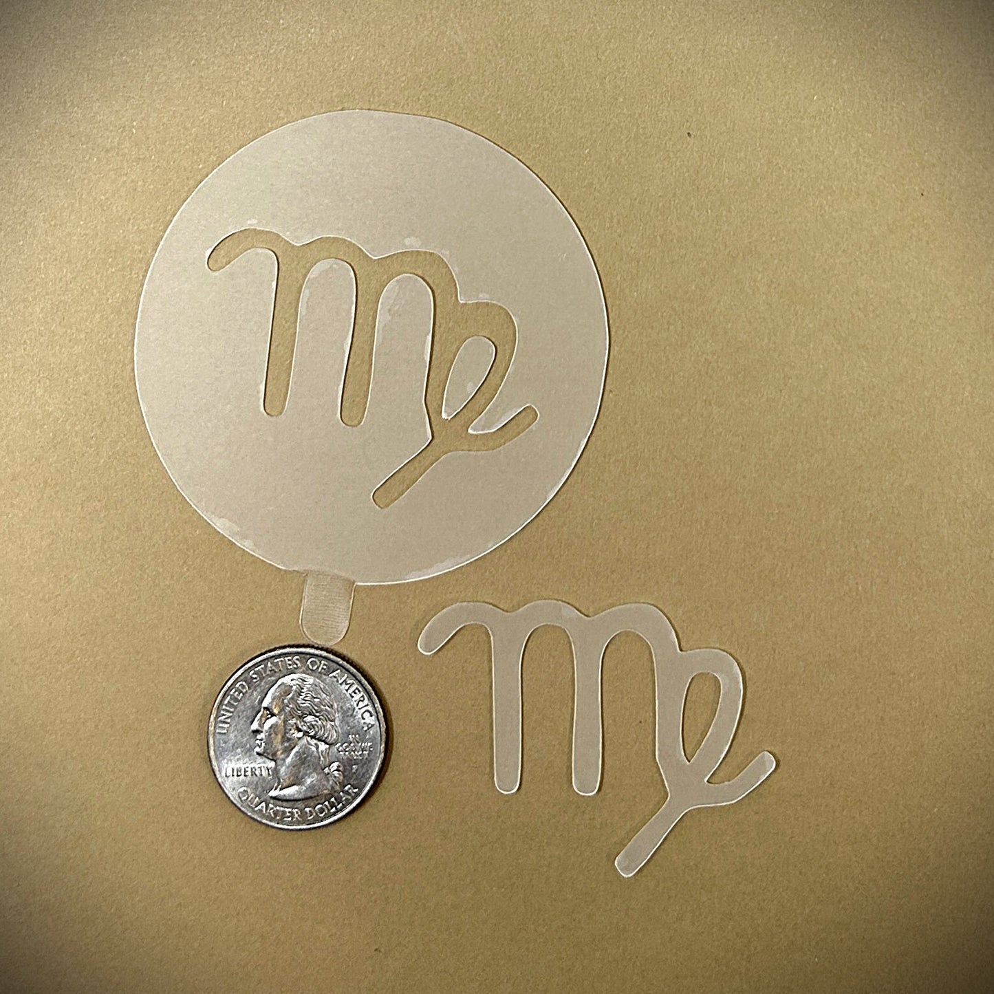 Tanning Sticker Virgo Cutout