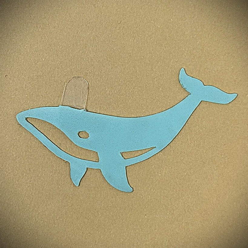 Tanning Sticker Whale Cutout