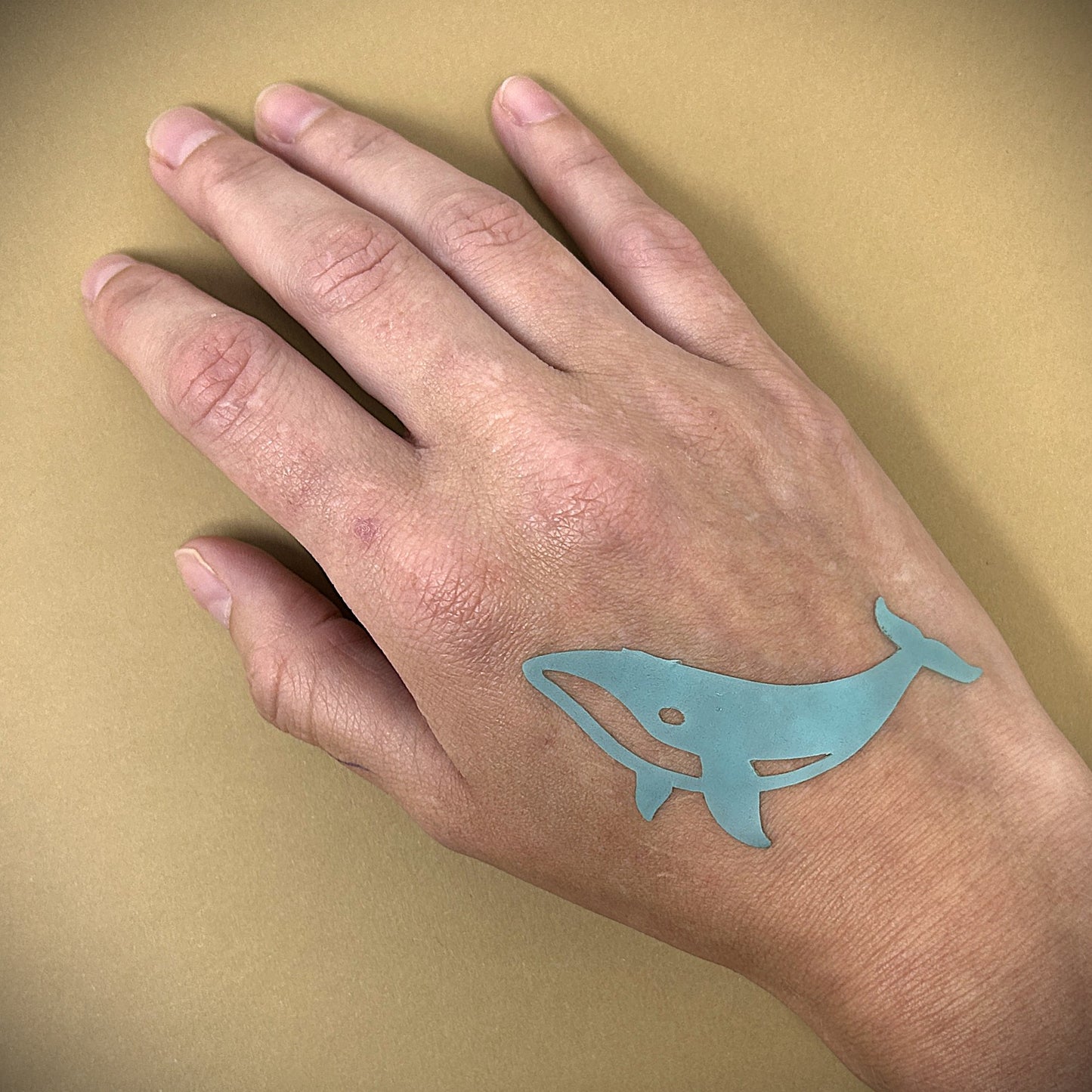 Tanning Sticker Whale Cutout