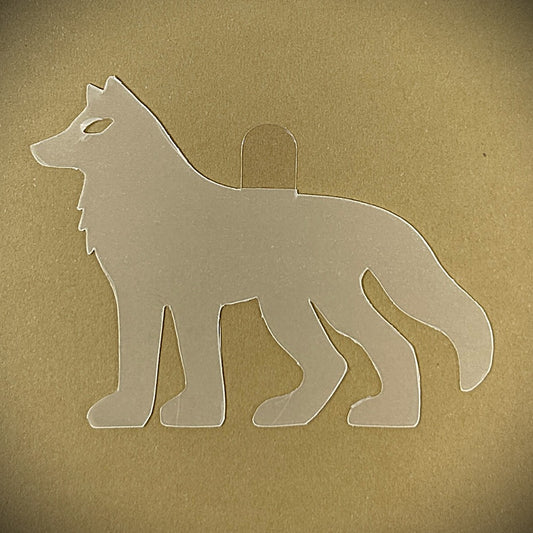 Tanning Sticker Wolf Cutout