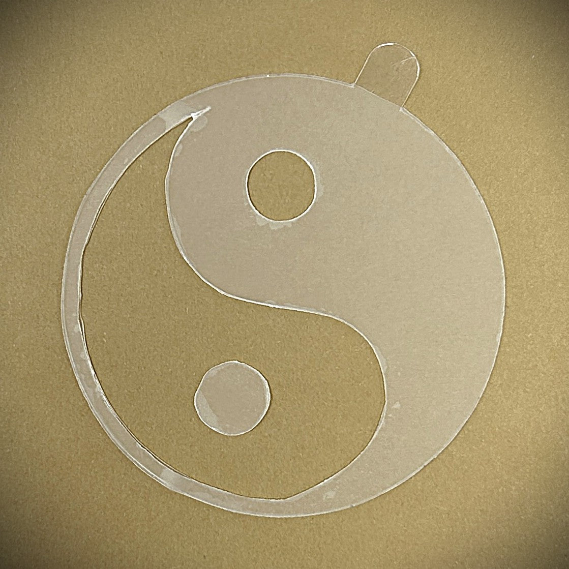 Tanning Sticker Yin Yang Cutout