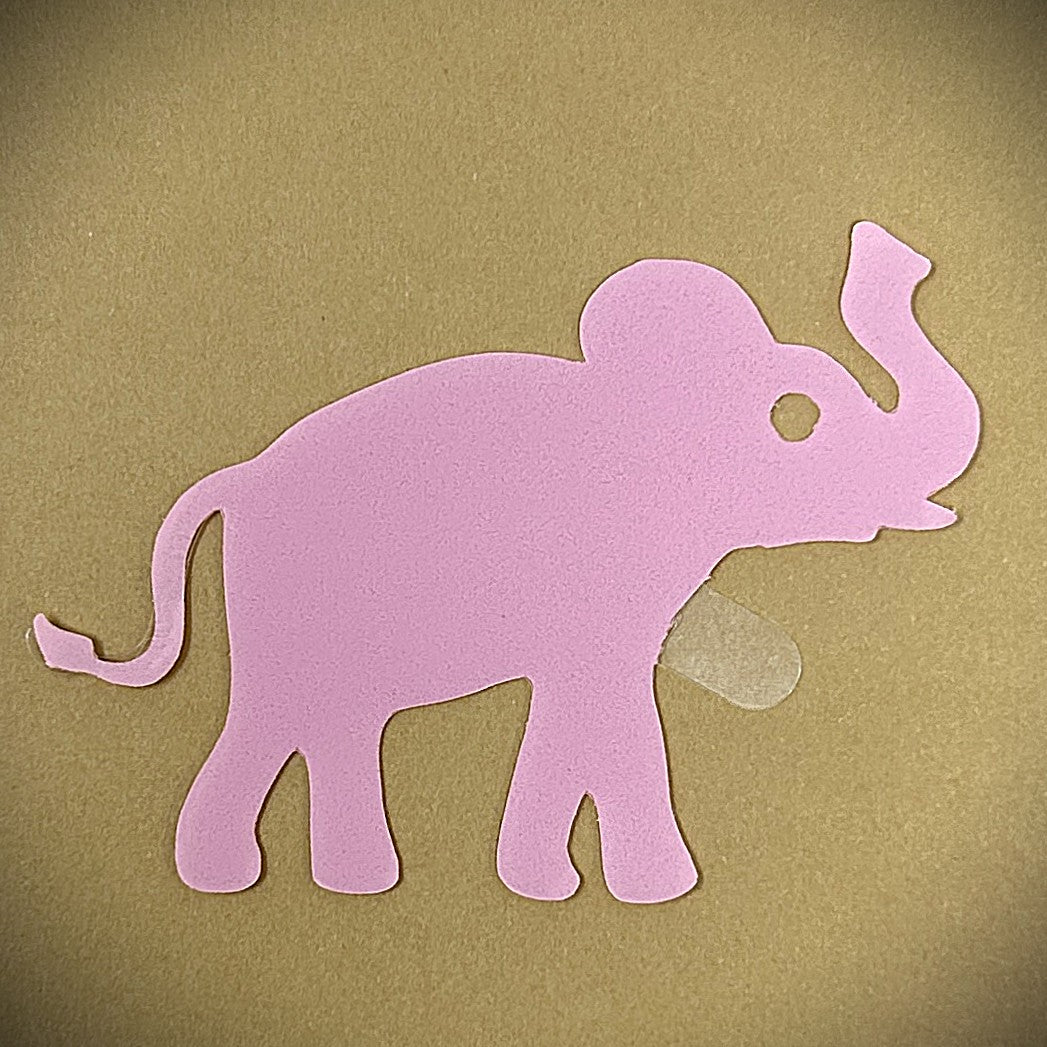 Tanning Sticker Baby Elephant Cutout