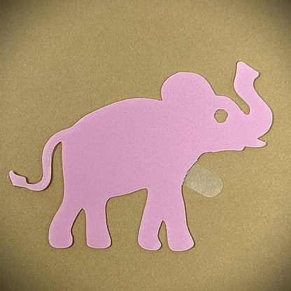 Tanning Sticker Baby Elephant Cutout