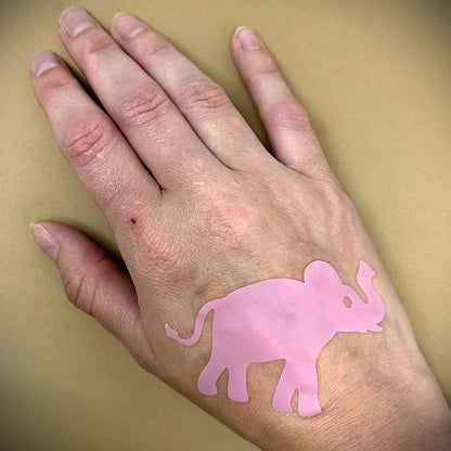 Tanning Sticker Baby Elephant Cutout