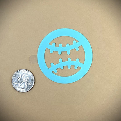 Tanning Sticker Baseball Cutout