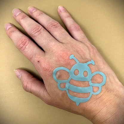 Tanning Sticker Bumble Bee Cutout