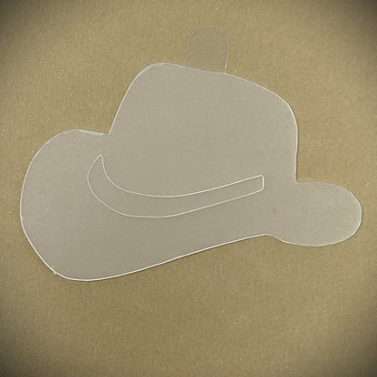 Tanning Sticker Cowboy Hat Cutout