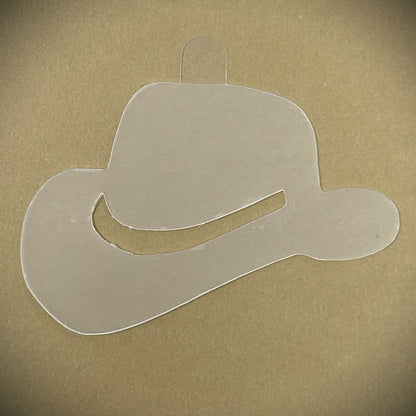 Tanning Sticker Cowboy Hat Cutout