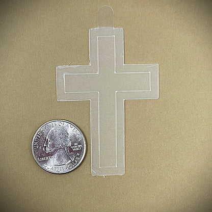 Tanning Sticker Cross Cutout