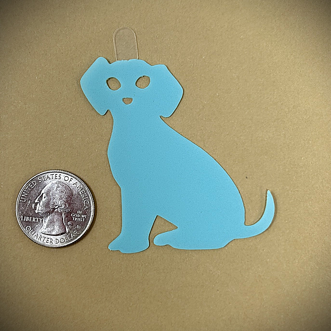 Tanning Sticker Dog Cutout