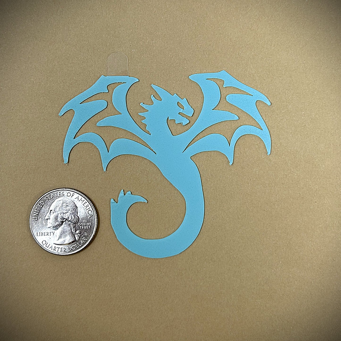 Tanning Sticker Dragon Cutout