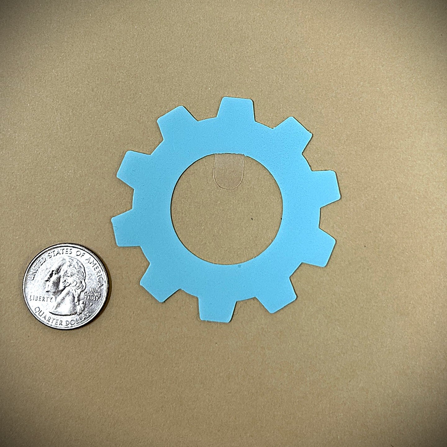 Tanning Sticker Gear Cutout