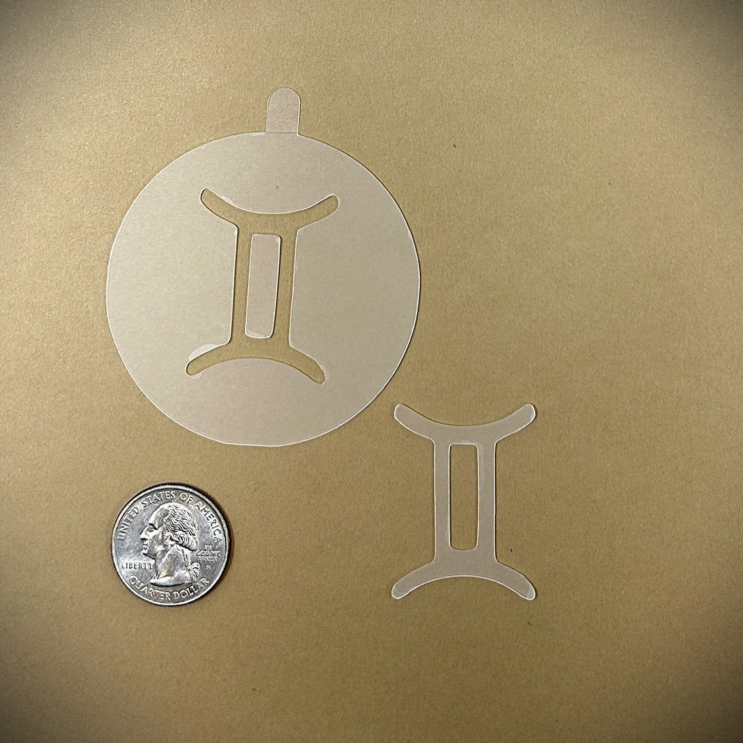 Tanning Sticker Gemini Cutout