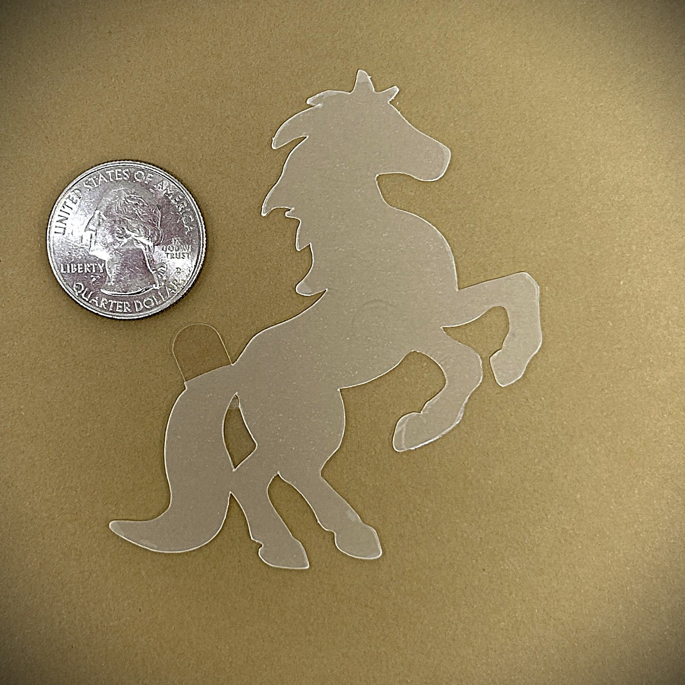 Tanning Sticker Horse Cutout