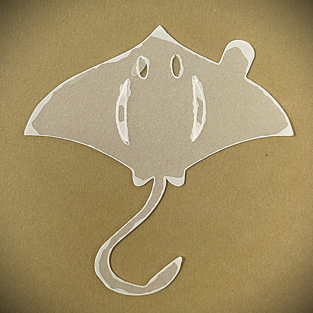 Tanning Sticker Manta Ray Cutout