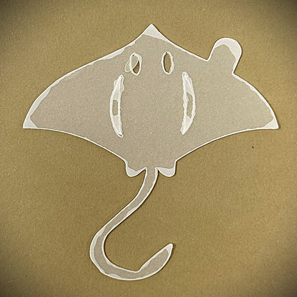 Tanning Sticker Manta Ray Cutout