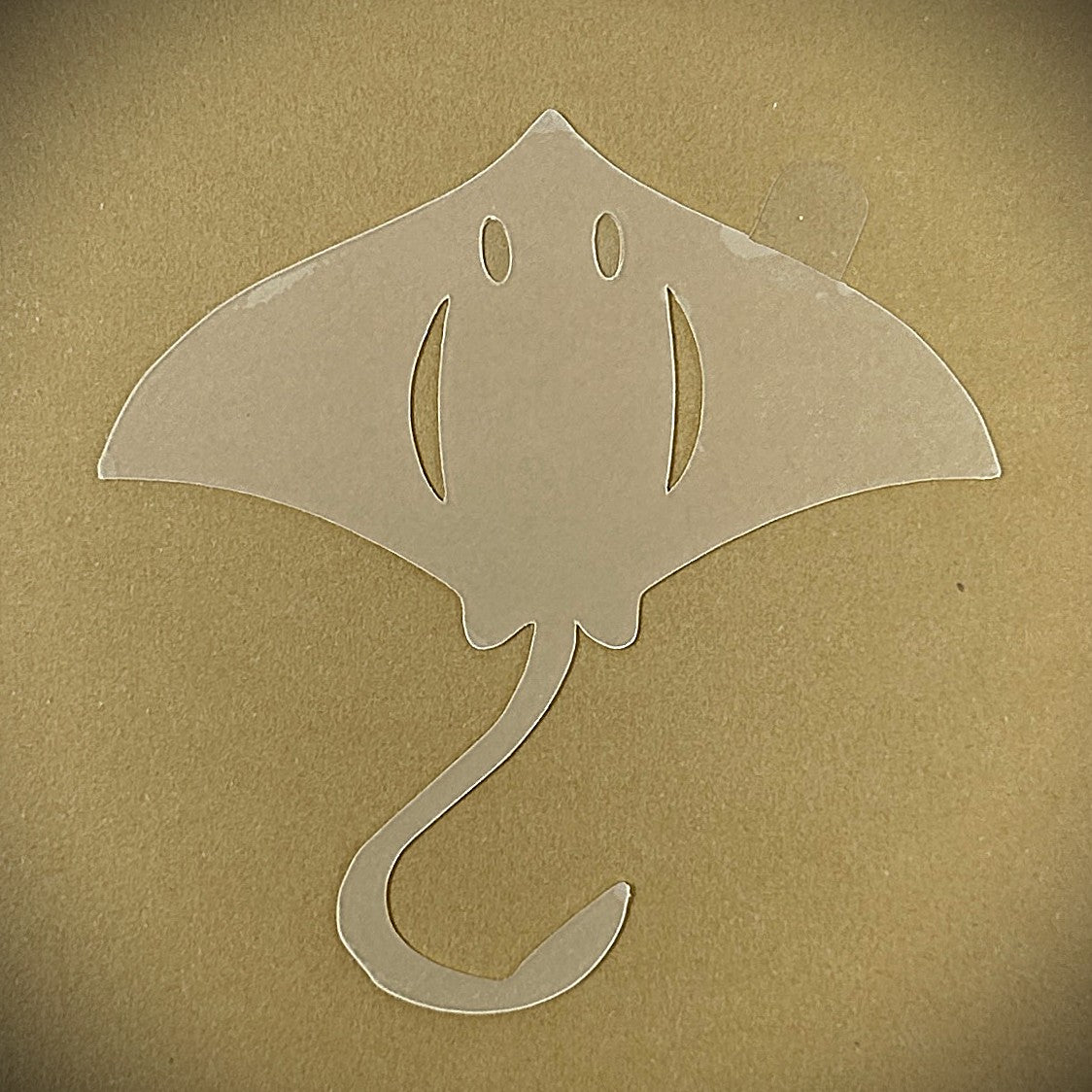 Tanning Sticker Manta Ray Cutout