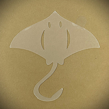 Tanning Sticker Manta Ray Cutout