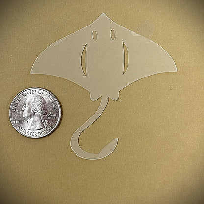 Tanning Sticker Manta Ray Cutout