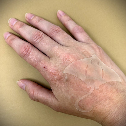 Tanning Sticker Manta Ray Cutout