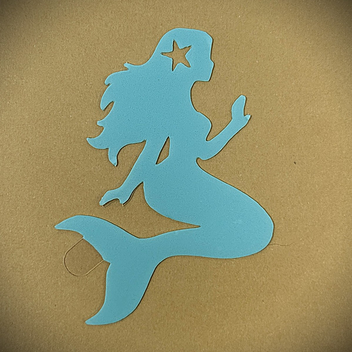 Tanning Sticker Mermaid Cutout