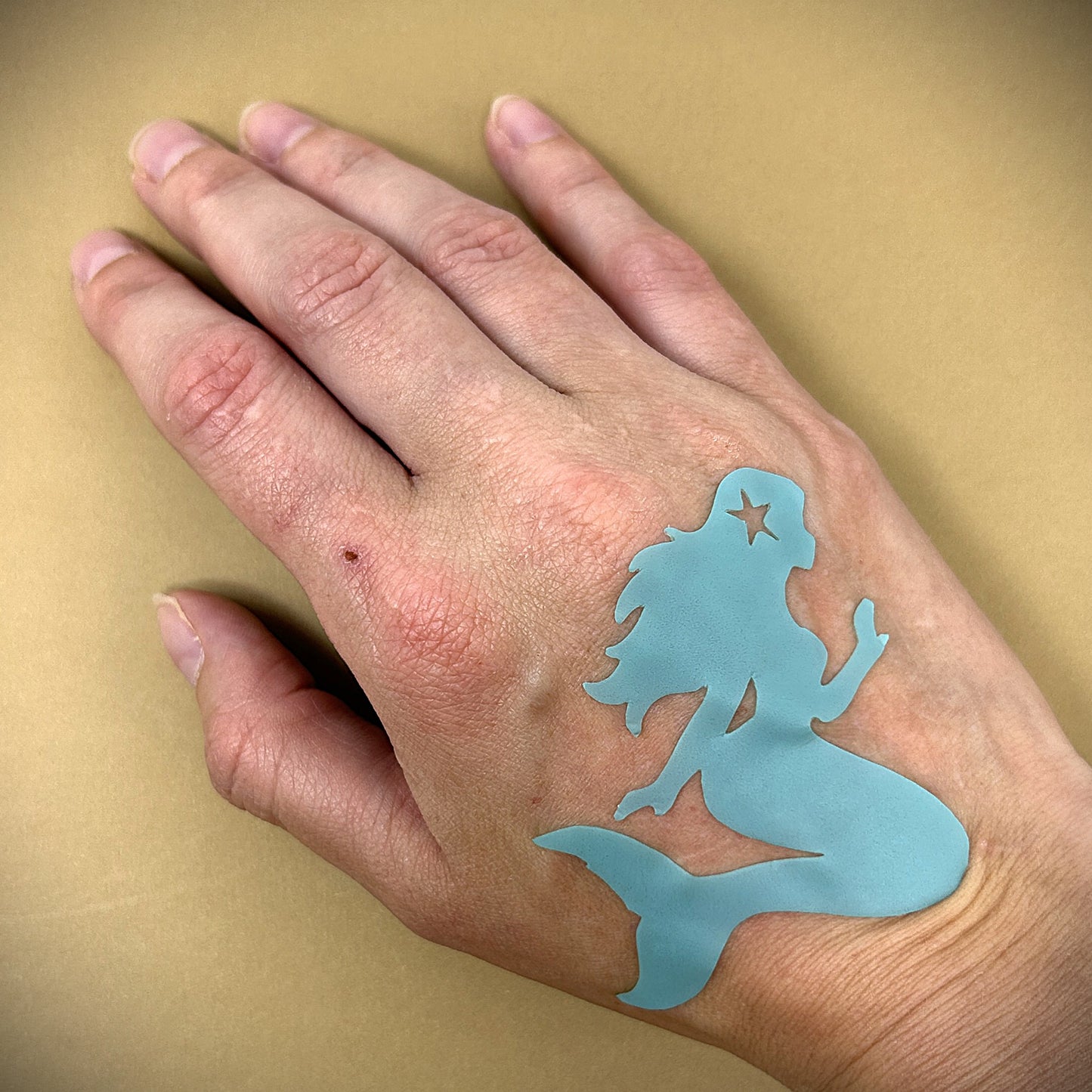 Tanning Sticker Mermaid Cutout