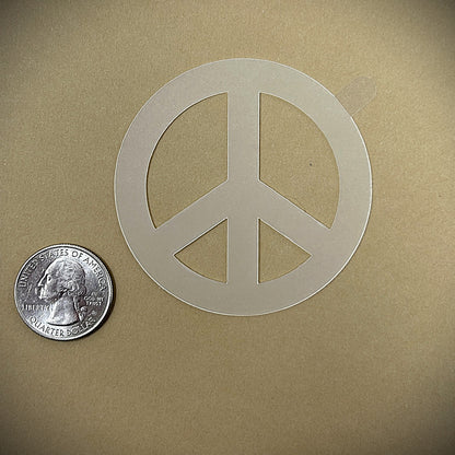 Tanning Sticker Peace Sign Cutout