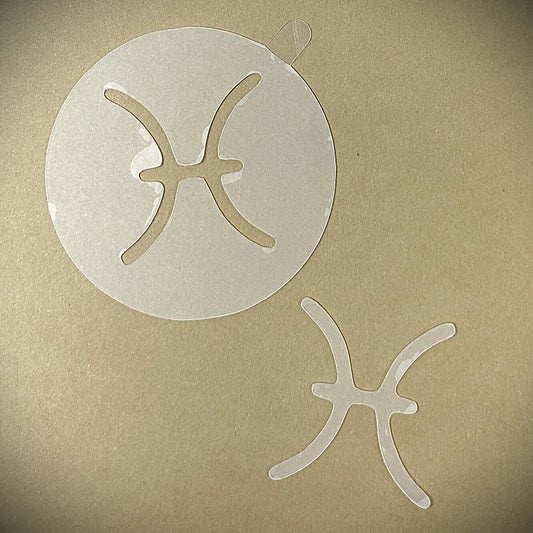 Tanning Sticker Pisces Cutout