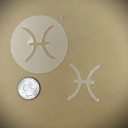 Tanning Sticker Pisces Cutout