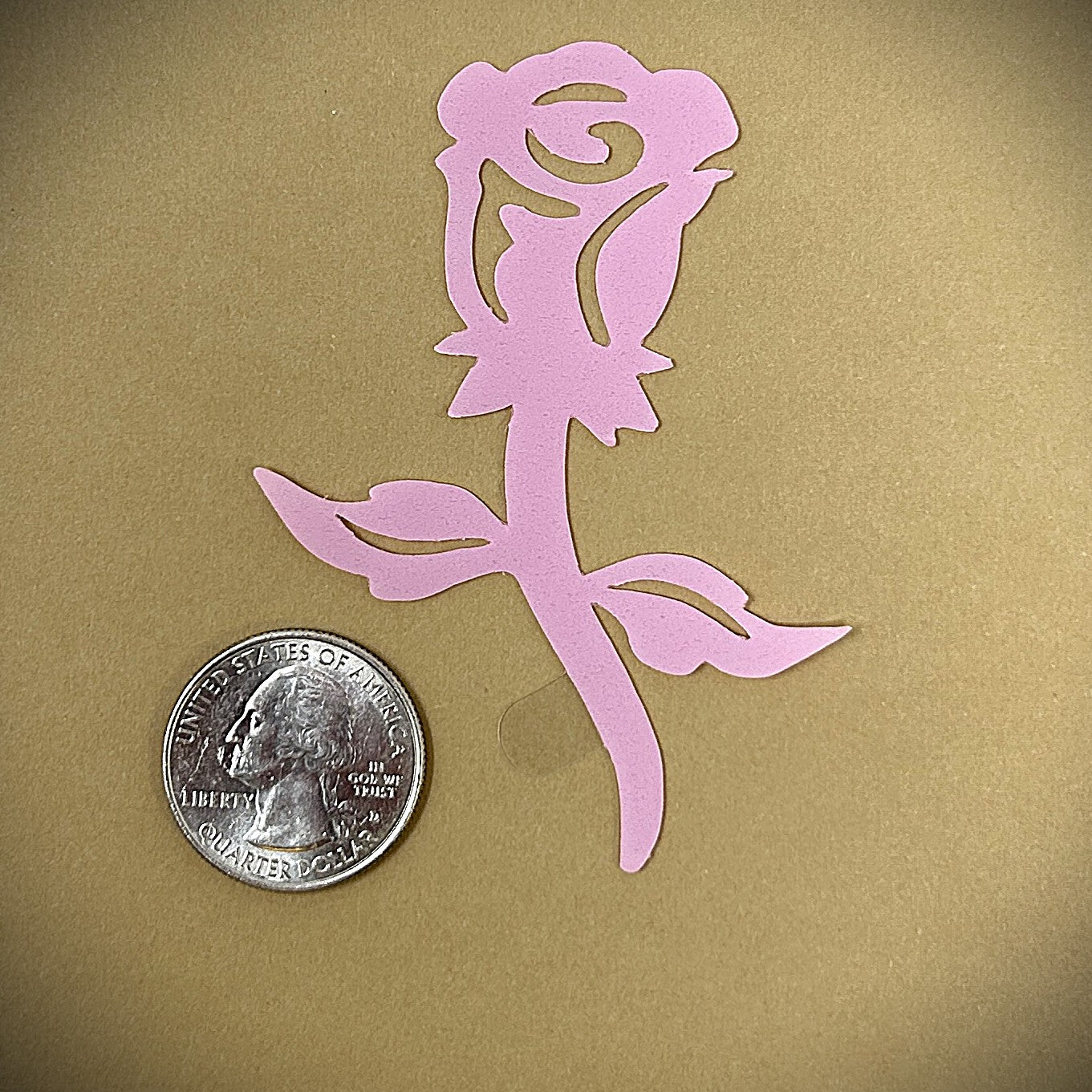 Tanning Sticker Rose Cutout