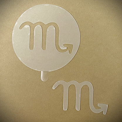 Tanning Sticker Scorpio Cutout