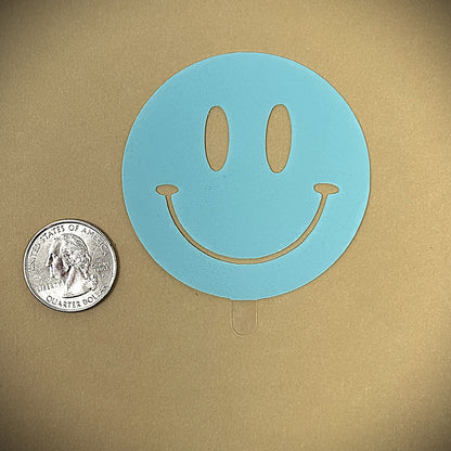 Tanning Sticker Smiley Face Cutout