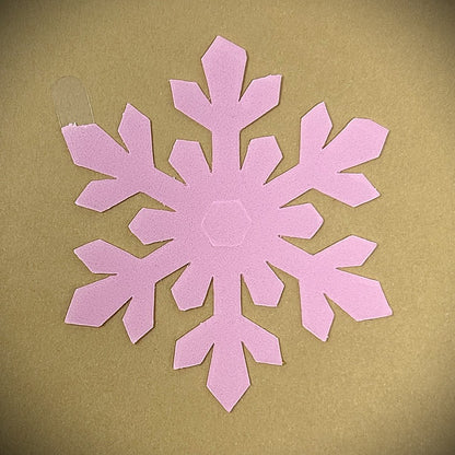 Tanning Sticker Snowflake Cutout