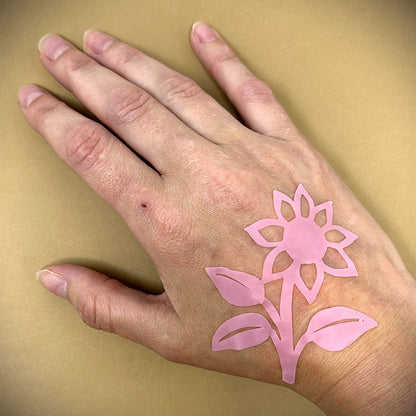 Tanning Sticker Sun Flower Cutout