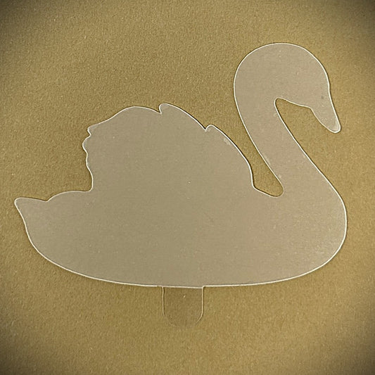 Tanning Sticker Swan Cutout