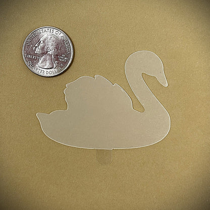 Tanning Sticker Swan Cutout