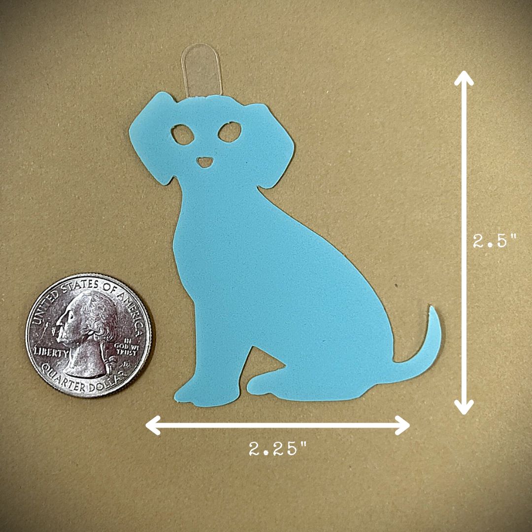 Tanning Sticker Dog Cutout