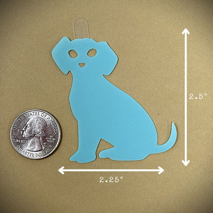 Tanning Sticker Dog Cutout