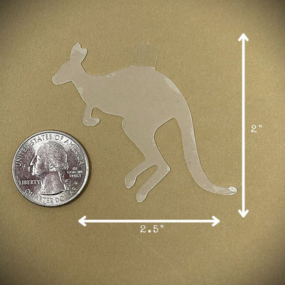 Tanning Sticker Kangaroo Cutout