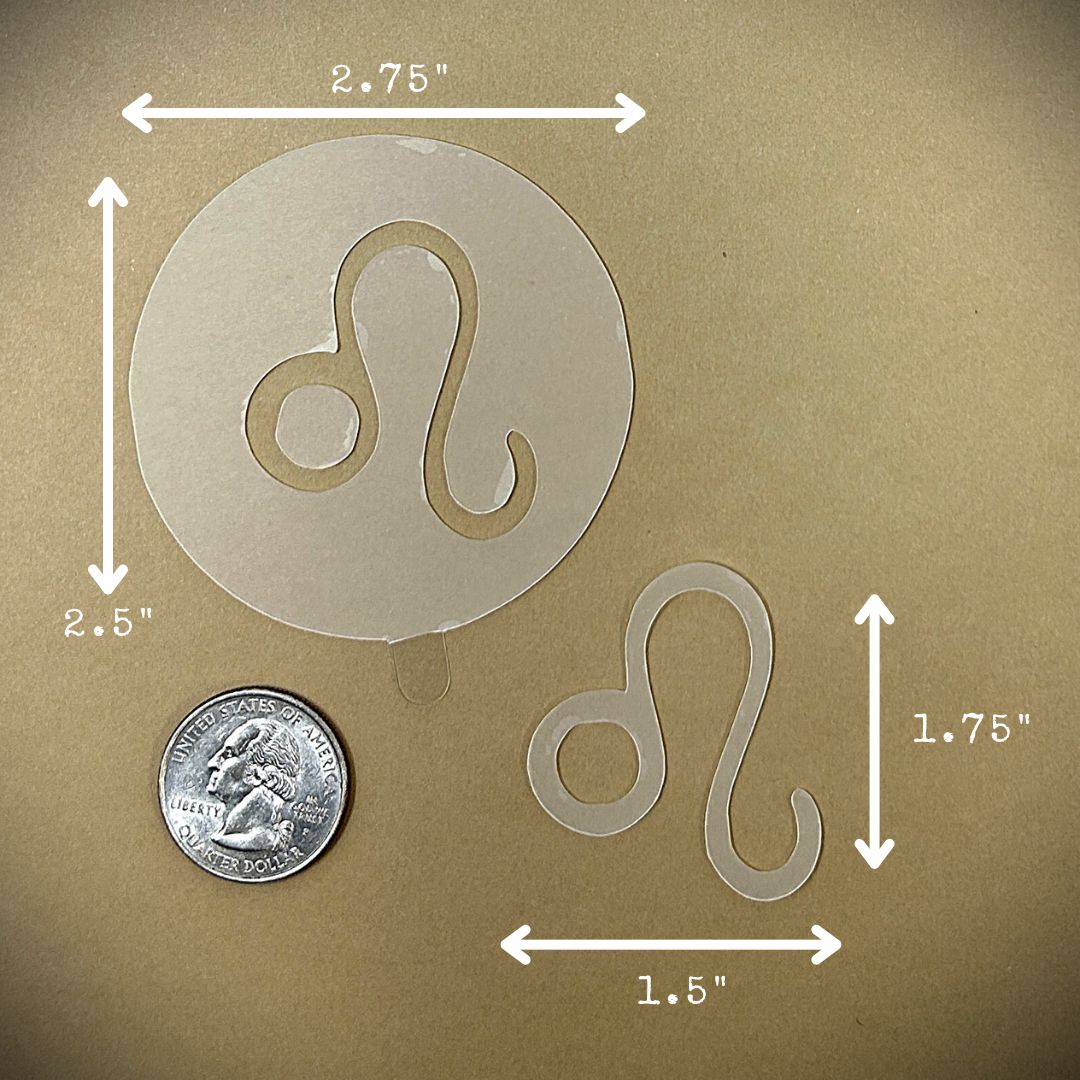 Tanning Sticker Leo Cutout