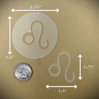 Tanning Sticker Leo Cutout