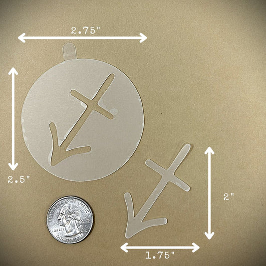 Tanning Sticker Sagittarius Cutout