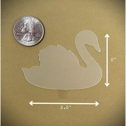 Tanning Sticker Swan Cutout