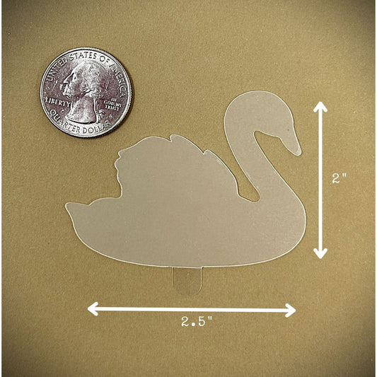 Tanning Sticker Swan Cutout