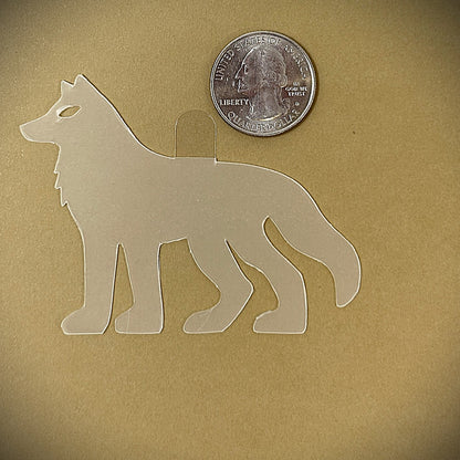 Tanning Sticker Wolf Cutout